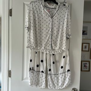 Poka for pjs. Wide leg bottoms and cropped top